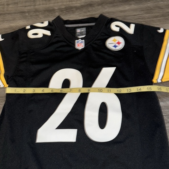 Nike Pittsburg Steelers youth jersey medium 8-10 boys #26 Bell NFL football - Picture 5 of 8
